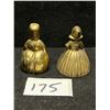 Image 3 : Vintage Small Brass Figural Bells Approx: 2" tall