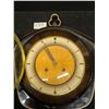 Image 4 : Mid Century Amigo Wind up Wall Clock NO key Approx: 11x12.5"
