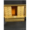Image 3 : Vintage Jewelry / Make up Box Storage W/handles approx: 18.75"W 15"T 8"D