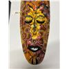 Image 2 : 3 Tribal Wood Carved Faces / Masks One is signed (largest appr: 20" x 7.5")