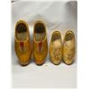 Image 1 : 2 Pairs Dutch Wooden Clogs Shoes (largest appr: 12.5" x 5")