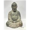 Image 1 : Vintage Cast Metal Buddha Statue Figure Approx: 7" x 4.75"