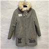Image 1 : Kelsey Trail Wool Parka with Leather Inuit Themed Applique Size 14