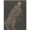Image 1 : Austrian Linocut on Paper Signed Egon Schiele