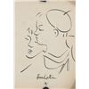 Image 1 : French Cubist Ink on Paper Signed Jean Cocteau