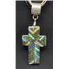 Image 2 : SANTO DOMINGO INDIAN CROSS PENDANT AND NECKLACE
