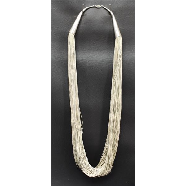 NAVAJO INDIAN SILVER NECKLACE