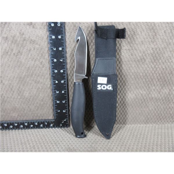 NEW - SOG Aura Hunt Fixed Blade Knife - With Sheath