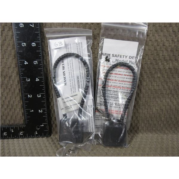 NEW - 2 Firearm Cable Locks