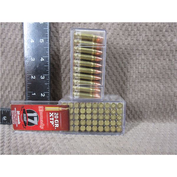 17 HMR 20gr XTP Hornady - 2 Boxes of 50