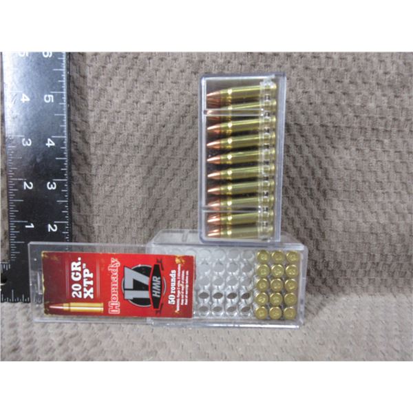 17 HMR 20gr FMJ CCI - Box of 50, Hornady -Box of 15
