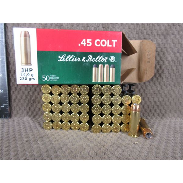 45 Colt 230gr JHP Sellier & Bellot - Box of 50