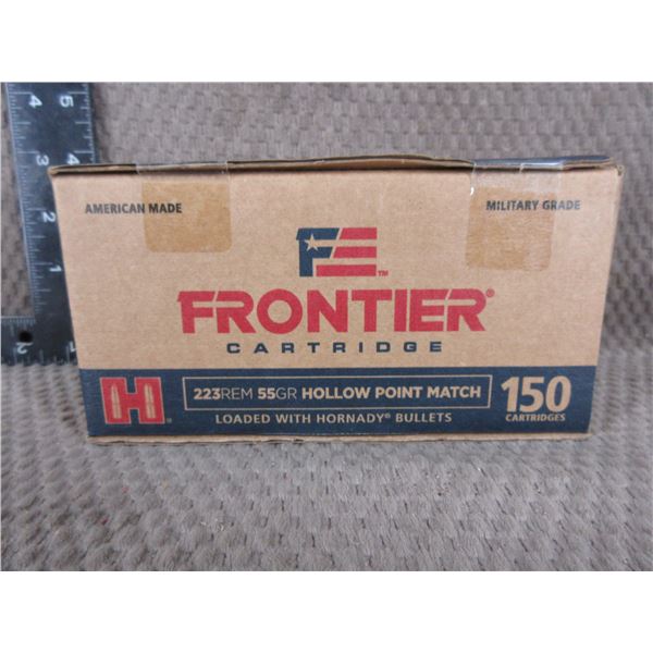 223 Remington 55gr HP Match Frontier  - Sealed Box of 150