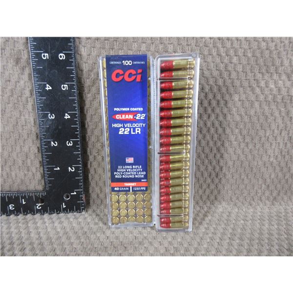 22 LR 40gr High Velocity CCI  - 2 Sealed Boxes of 100