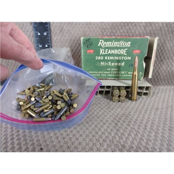 280 Rem. 5 Reloads, Bag of Various 22LR