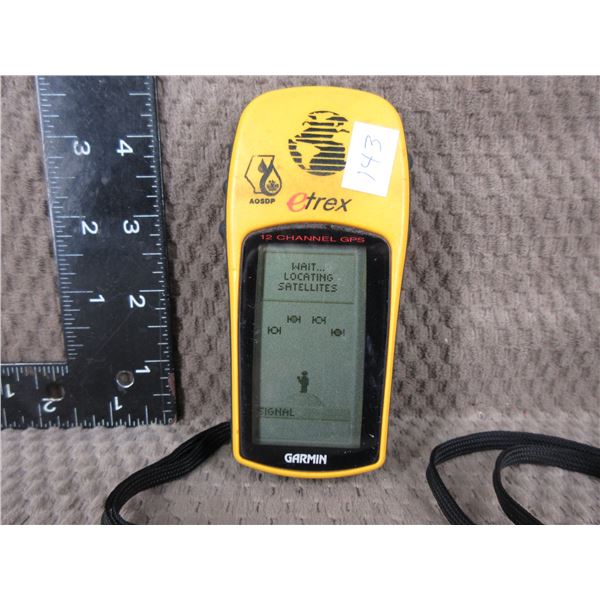 Garmin Etrex GPS - Working When Catalogued
