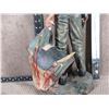 Image 3 : Cowboy Statue With Saddle - 19" Tall