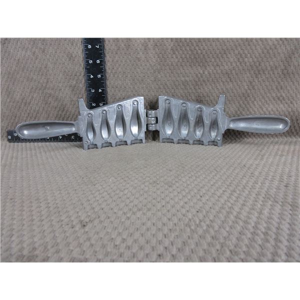 Mold For Fishing Weights - 4 Sizes