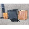 Image 1 : 3 Leather - 1 Bullet Pouch, 1 Oil Can Holder, 1 Butt Cover
