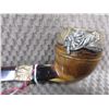 Image 3 : Meerschaum Pipe - 1890's - Rolled Gold and Silver
