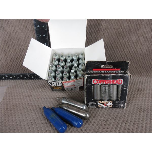 C02 Cartridges - 34 Cartridges Total - CAN NOT SHIP