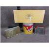 Image 2 : 1 Cigar Box, 3 Tobacco Tins