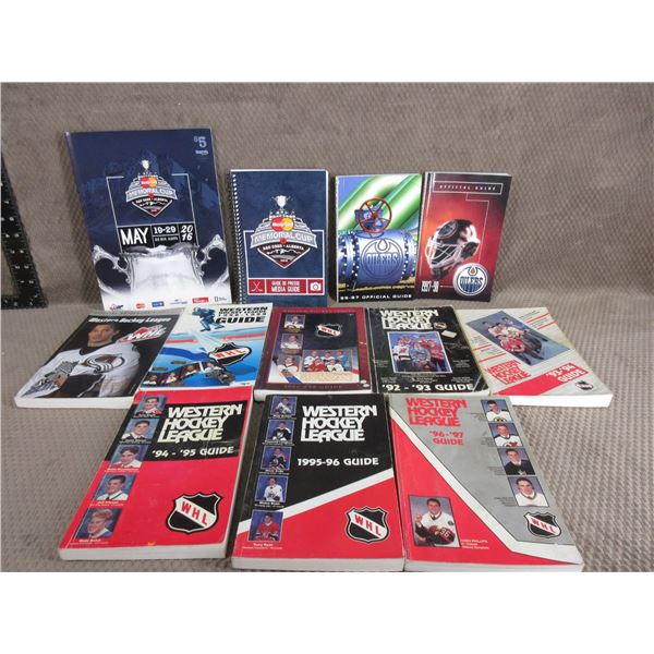 12 various Hockey Books  & Guides