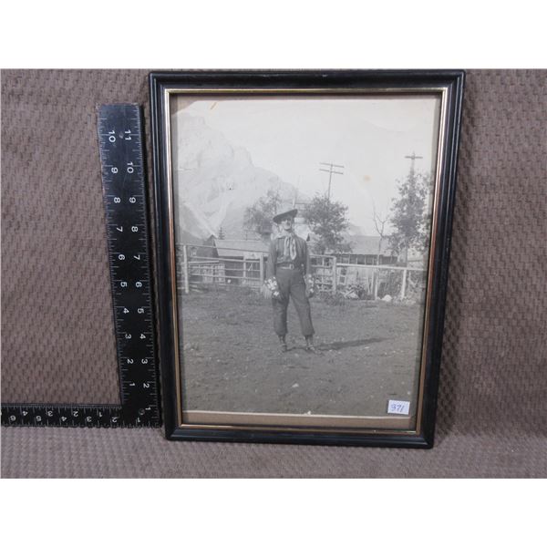 Vintage Cowboy Picture by Cascade Mountain Banff