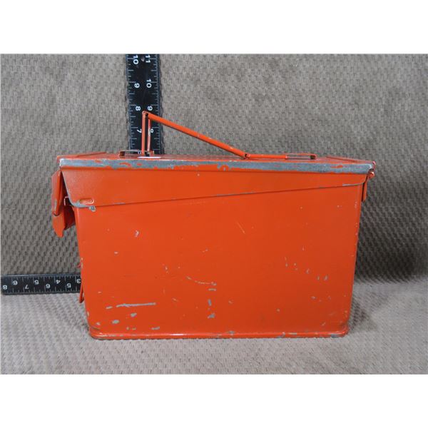 Metal Ammo Can - 10 1/4" X 3" X  6 3/4" H
