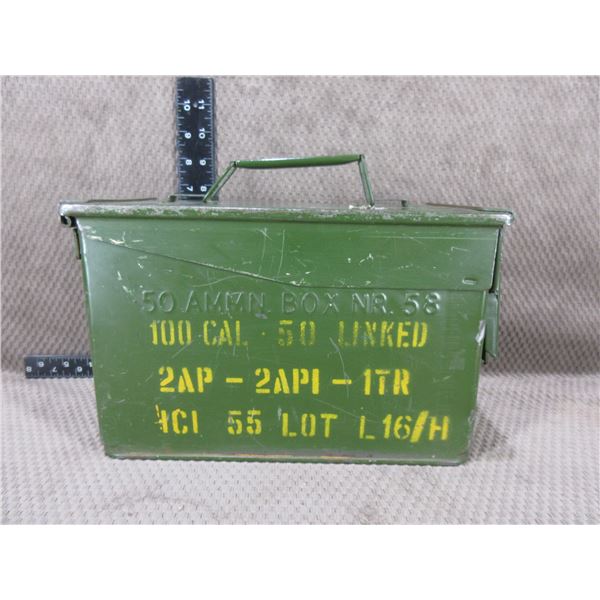 Metal Ammo Can - 11 1/4" X  5 3/4" X 7 1/2" H