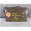 Image 1 : Metal Ammo Can - 11 1/4" X  5 3/4" X 7 1/2" H