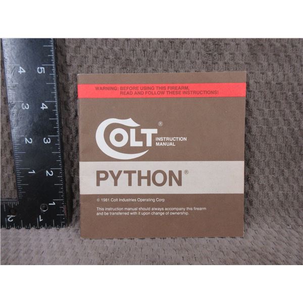 Colt Python Manual