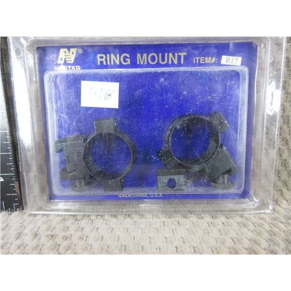 NcSTAR 1" Rings for 22 Rimfire Rifle