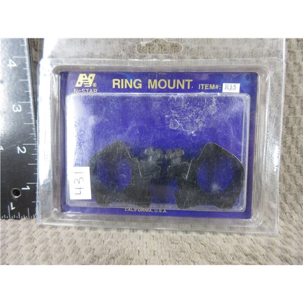 NcSTAR 1" Rings for 22 Rimfire Rifle