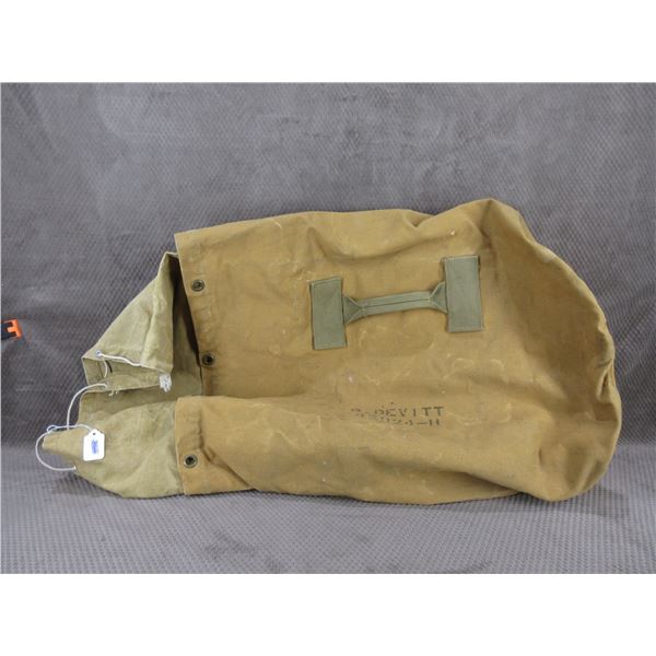 World War II Duffel Bag "P. Devitt"