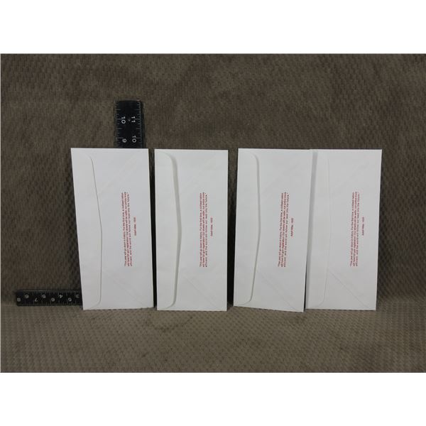 4 Envelopes - Stamped With Hitler Message