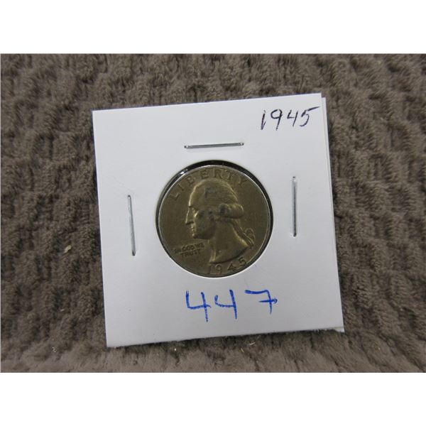 Quarter Dollar U.S. 1945