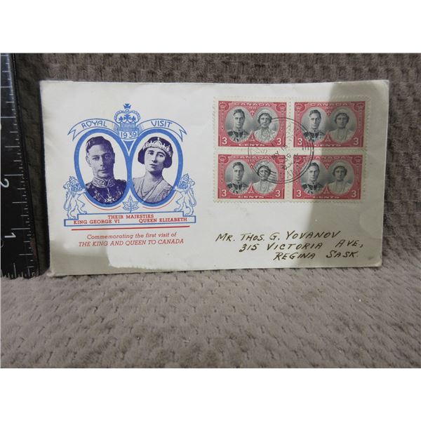 Collectors Stamp - King George, Queen Elizabeth