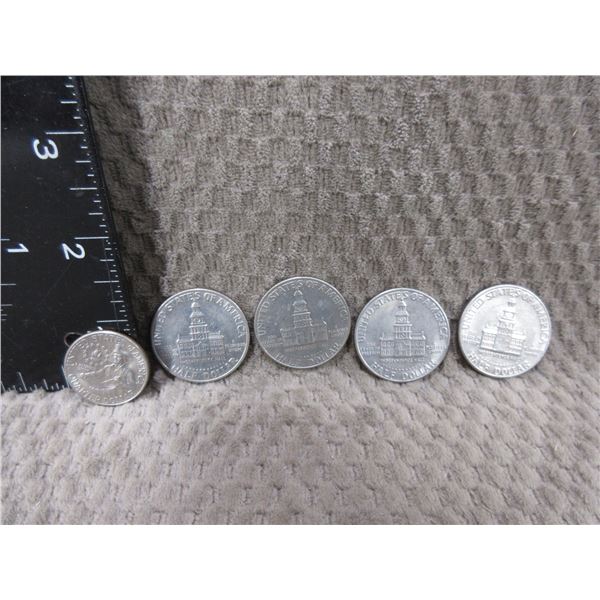 U.S. Bi-Centennial - 4 Half Dollars, 1 Quarter Dollar