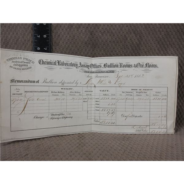 Chemical Laboratory Assay Offices Bullion Rooms