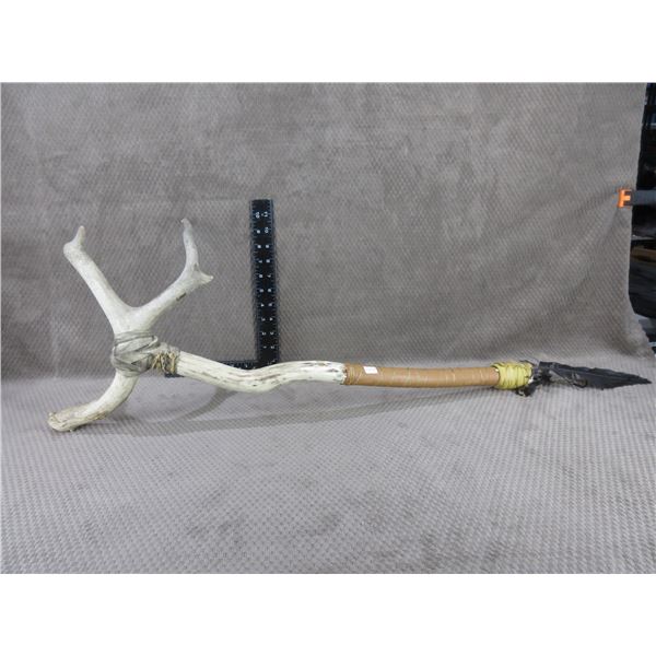 Indigenous War Club with Antler