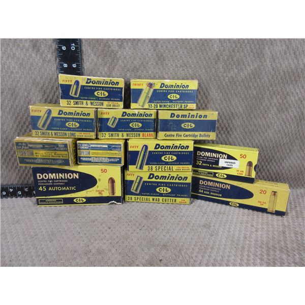 Lot of 12 Vintage Empty Cartridge Boxes