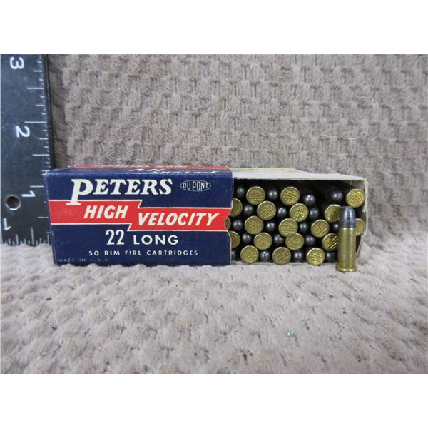 Collector Ammo - .22 Long HV Rim Fire Peters - Box of 50