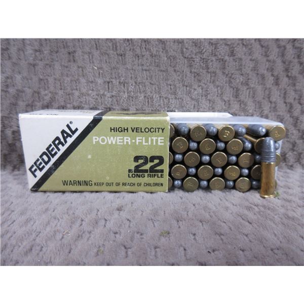 Collector Ammo - .22 LR HV Federal Power-Flite - Box of 50