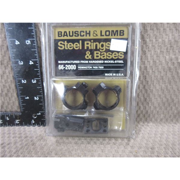 Bausch & Lomb Steel Rings & Bases - # 66-2000 - NEW