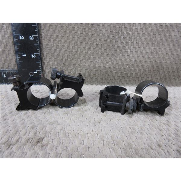 Weaver 1" Low Rings 2 Sets 1 Low & 1 Medium