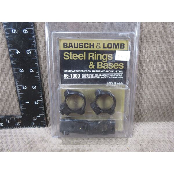 Bausch & Lomb Steel Rings & Bases - # 66-1000 - NEW