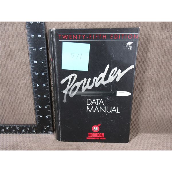 Hodgdon Powder Data Manual 25 Edition