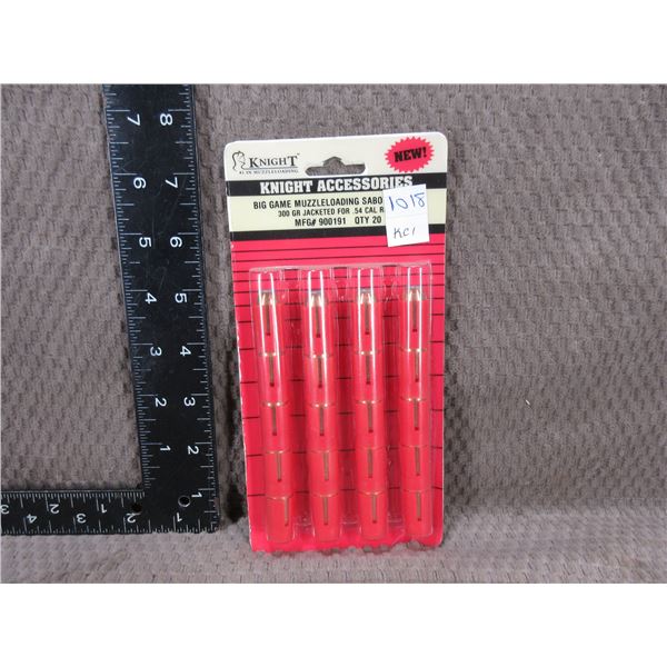 .54 Cal. 300gr Jacketed MuzzleLoading Sabot - Knight Acc.