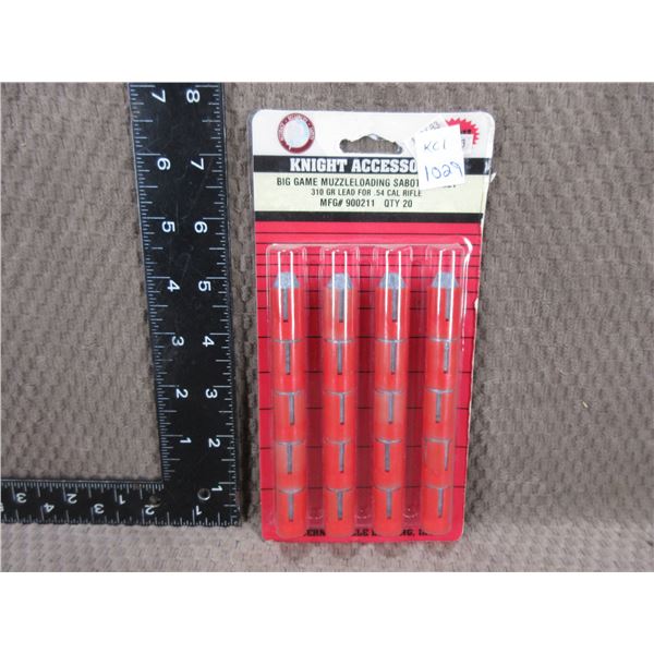 .54 Cal. 310gr Jacketed MuzzleLoading Sabot - Knight Acc.